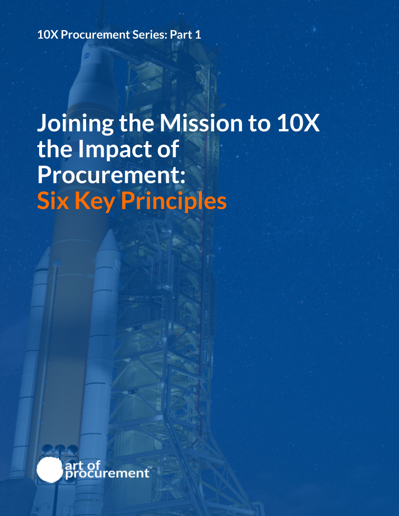 Joining the Mission to 10X the Impact of Procurement