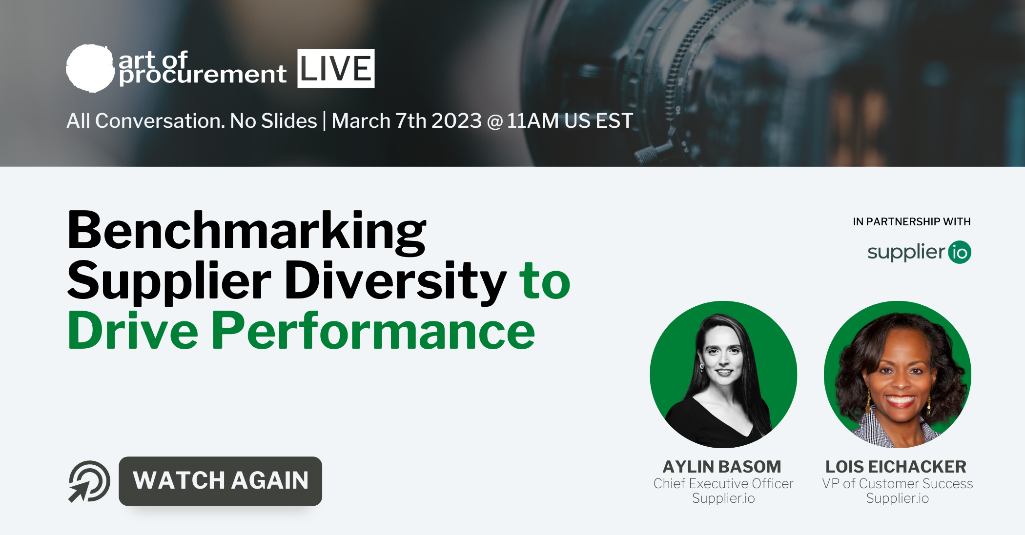 Webinar: Benchmarking Supplier Diversity to Drive Performance